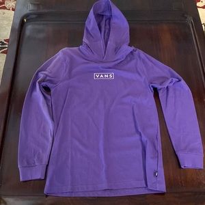 Purple vans hooded shirt